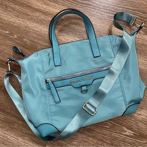 Adrienne Vittadini Nylon Crossbody Purse in Sky Blue
